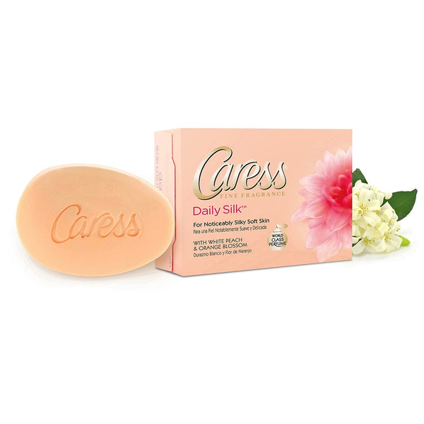 Caress Daily Silk White Peach & Orange Blossom Beauty Bar 4 oz - Ardmore Salon & Tanning Spa