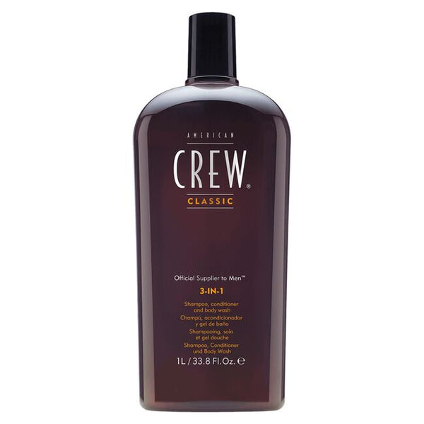 American Crew 3-In-1  Shampoo, Conditioner & Body Wash 33.8 oz