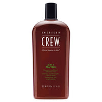 American Crew 3-In-1 Tea Tree Shampoo, Conditioner & Body Wash 15.2 oz