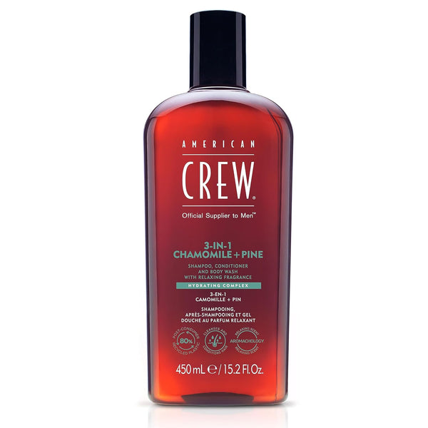 American Crew 3-in-1 Chamomile + Pine Shampoo, Conditioner & Body Wash 15.2 oz