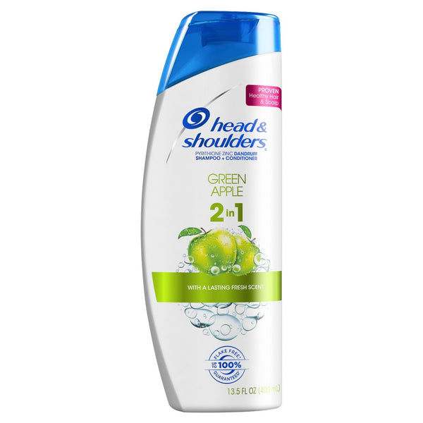 Head & Shoulders 2-in-1 Shampoo & Conditioner Green Apple 13.5 oz - Ardmore Salon & Tanning Spa