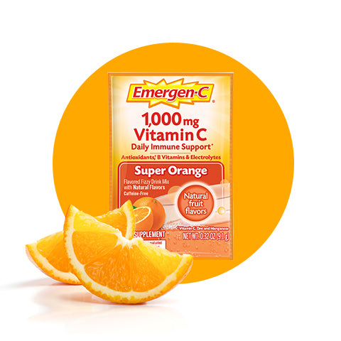 Emergen-C Super Orange Vitamin C 1000 mg, Individual Packet