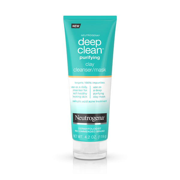 Neutrogena Deep Clean Purifying Clay Cleanser/Mask 4.2 oz - Ardmore Salon & Tanning Spa