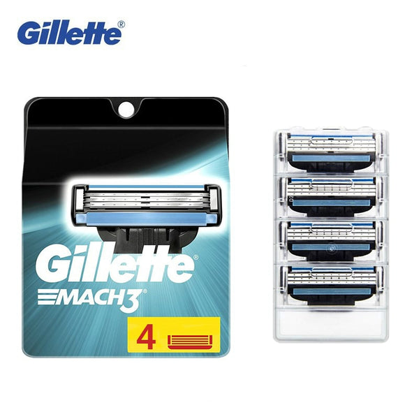 Gillette Mach 3 Razor Blades, 4 Pack