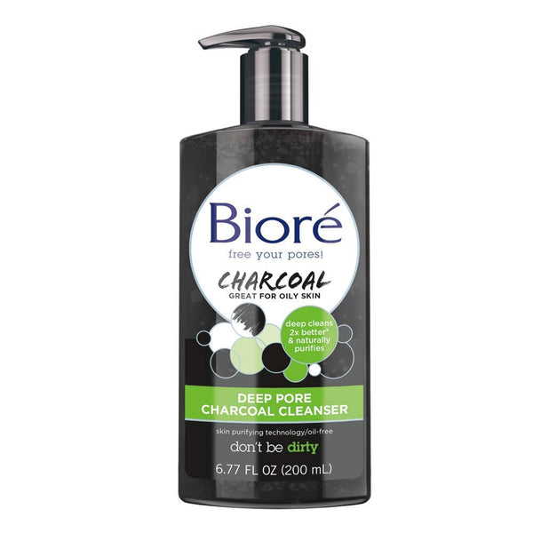 Biore Deep Pore Charcoal Cleanser 6.77 oz - Ardmore Salon & Tanning Spa