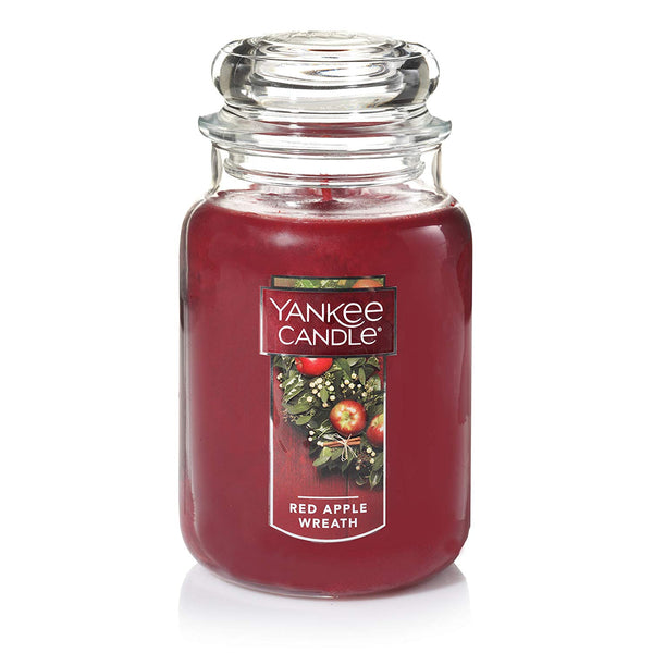 Yankee Candle, Large Jar, Red Apple Wreath - Ardmore Salon & Tanning Spa