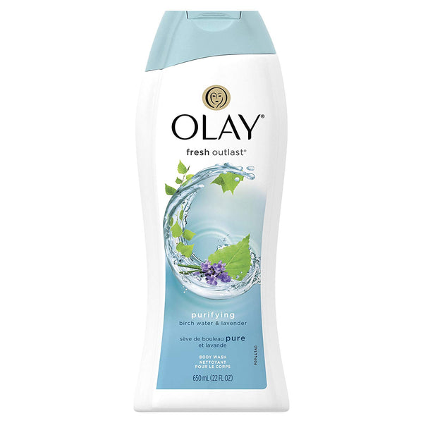 Olay Fresh Outlast Purifying Birch Water & Lavender Body Wash 23.6 oz - Ardmore Salon & Tanning Spa