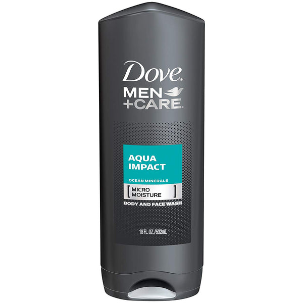 Dove Men + Care Aqua Impact Body & Face Wash 18 oz - Ardmore Salon & Tanning Spa