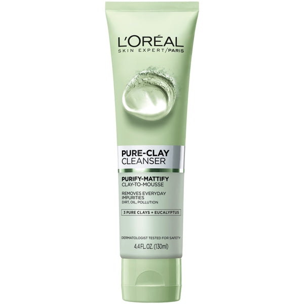 Loreal Pure-Clay Cleanser, Purify-Mattify, 4.4 oz - Ardmore Salon & Tanning Spa