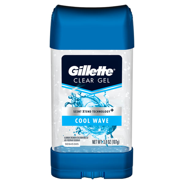 Gillette Clear Gel Cool Wave Anti-Perspirant Deodorant 3.8 oz - Ardmore Salon & Tanning Spa