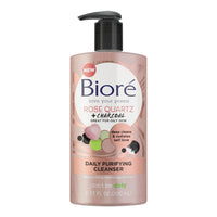Biore Rose & Charcoal Daily Purifying Cleanser 6.77 oz - Ardmore Salon & Tanning Spa