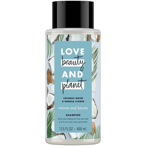 Love Beauty & Planet Coconut Water & Mimosa Flower Volume & Bounty Shampoo 13.5 oz - Ardmore Salon & Tanning Spa