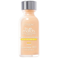 Loreal True Match Foundation, Nude Beige W3 - Ardmore Salon & Tanning Spa