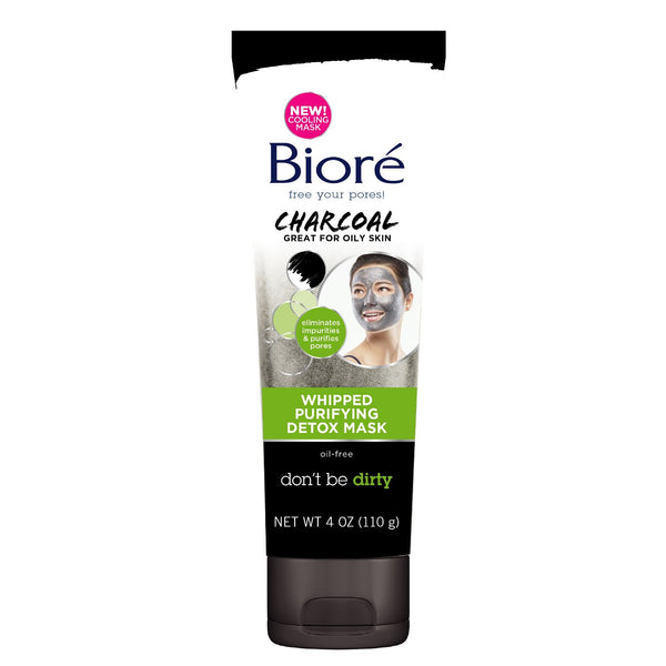 Biore Charcoal Whipped Purifying Detox Mask 4 oz - Ardmore Salon & Tanning Spa