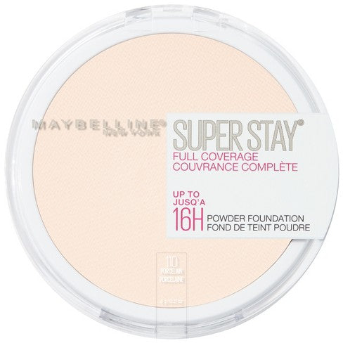 Maybelline Super Stay Full Coverage 16 HR Powder Foundation, Porcelain #110 - Ardmore Salon & Tanning Spa