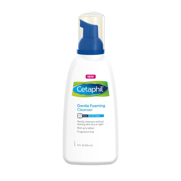 Cetaphil Gentle Foaming Cleanser, All Skin Types 8 oz - Ardmore Salon & Tanning Spa