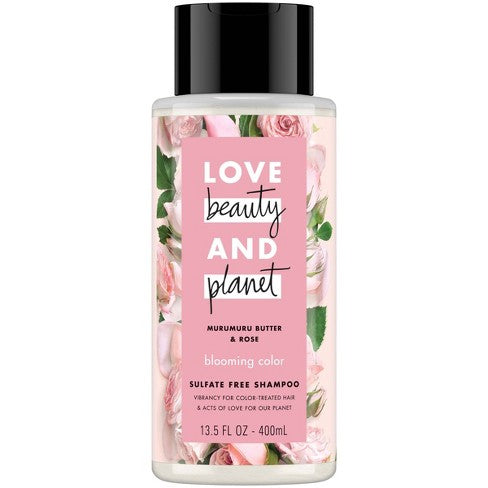 Love Beauty & Planet Murumuru Butter & Rose Blooming Color Shampoo 13.5 oz - Ardmore Salon & Tanning Spa