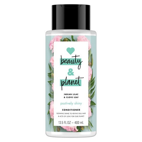 Love Beauty & Planet Indian Lilac & Clove Leaf Positively Shine Conditioner 13.5 oz - Ardmore Salon & Tanning Spa