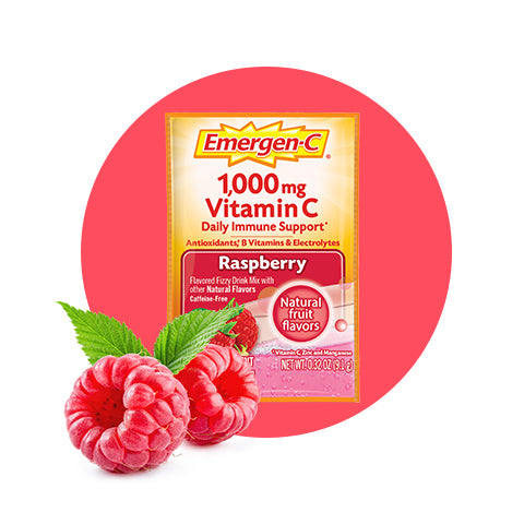 Emergen-C Raspberry Vitamin C 1000 mg, Individual Packet