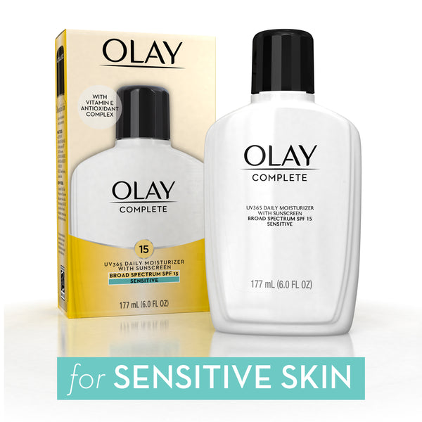 Olay Complete Sensitive Skin SPF 15 Daily Moisturizer 6 oz - Ardmore Salon & Tanning Spa