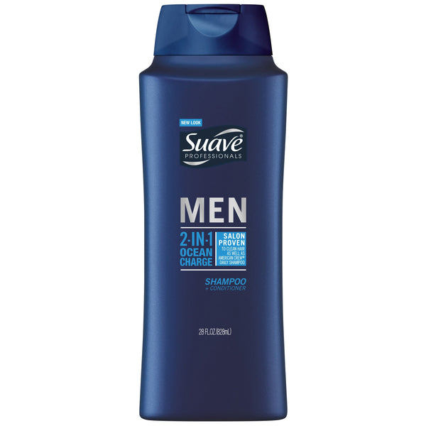 Suave Men 2-in-1 Shampoo + Conditioner Ocean Charge 28 oz - Ardmore Salon & Tanning Spa