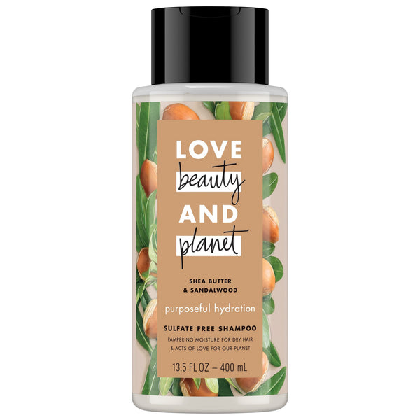 Love Beauty & Planet Shea Butter & Sandalwood Purposeful Hydration Shampoo 13.5 oz - Ardmore Salon & Tanning Spa