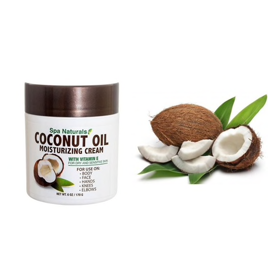 Spa Naturals Coconut Oil Moisturizing Cream 6 oz - Ardmore Salon & Tanning Spa