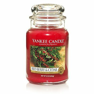 Yankee Candle, Large Jar, Red Berry & Cedar - Ardmore Salon & Tanning Spa